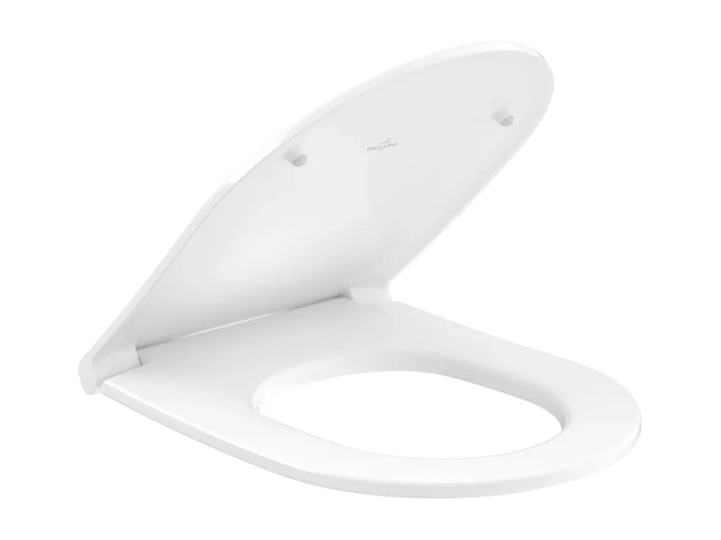 Cuvette WC suspendu sans bride VILLEROY & BOCH Universo TwistFlush avec abattant frein de chute blanc