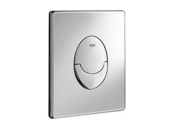 GROHE Pack WC suspendu sans bride Bau Ceramic + abattant + plaque chromée + bâti Grohe