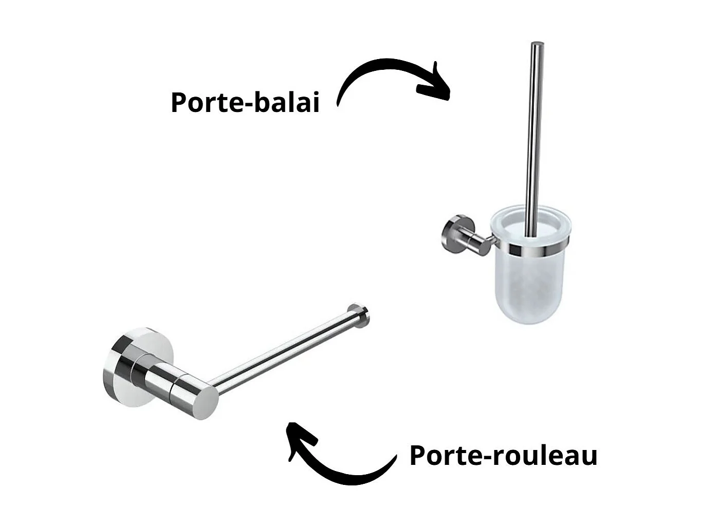 Pack WC suspendu sans bride JACOB DELAFON Nouvelle vague+ bâti-support + plaque Chrome brillant/Blanc mat + accessoires