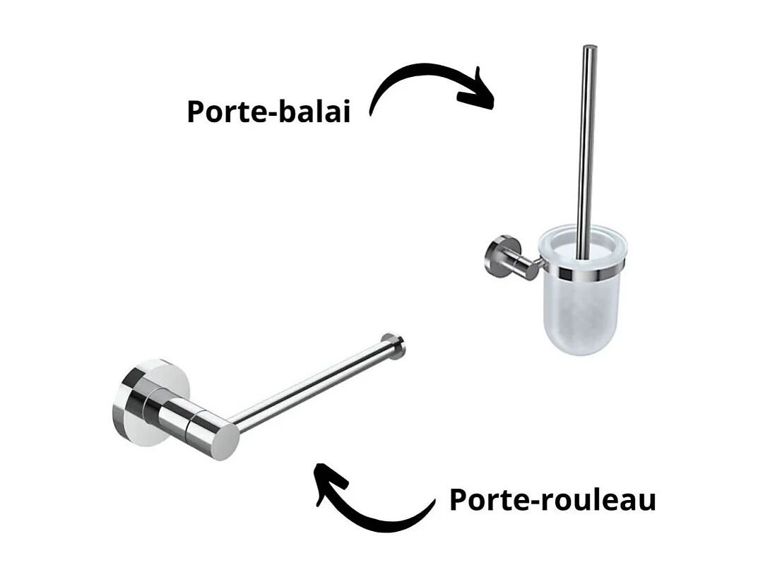 Pack WC suspendu sans bride JACOB DELAFON Nouvelle vague+ bâti-support + plaque Chrome + accessoires