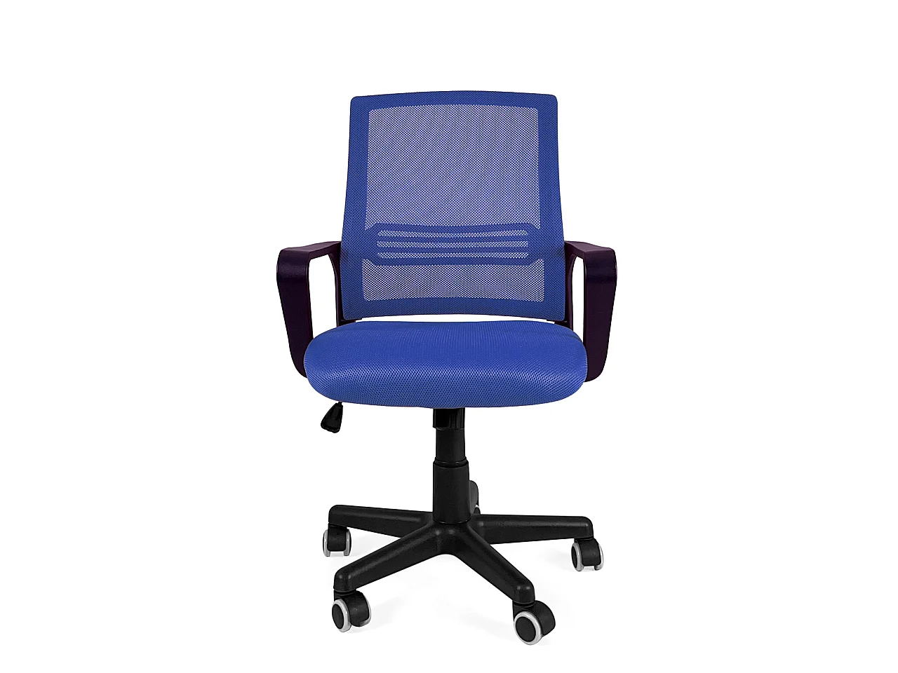 Chaise bureau siège basculant renfort lombaire pivotant hauteur réglable roulettes LEST (Bleu)