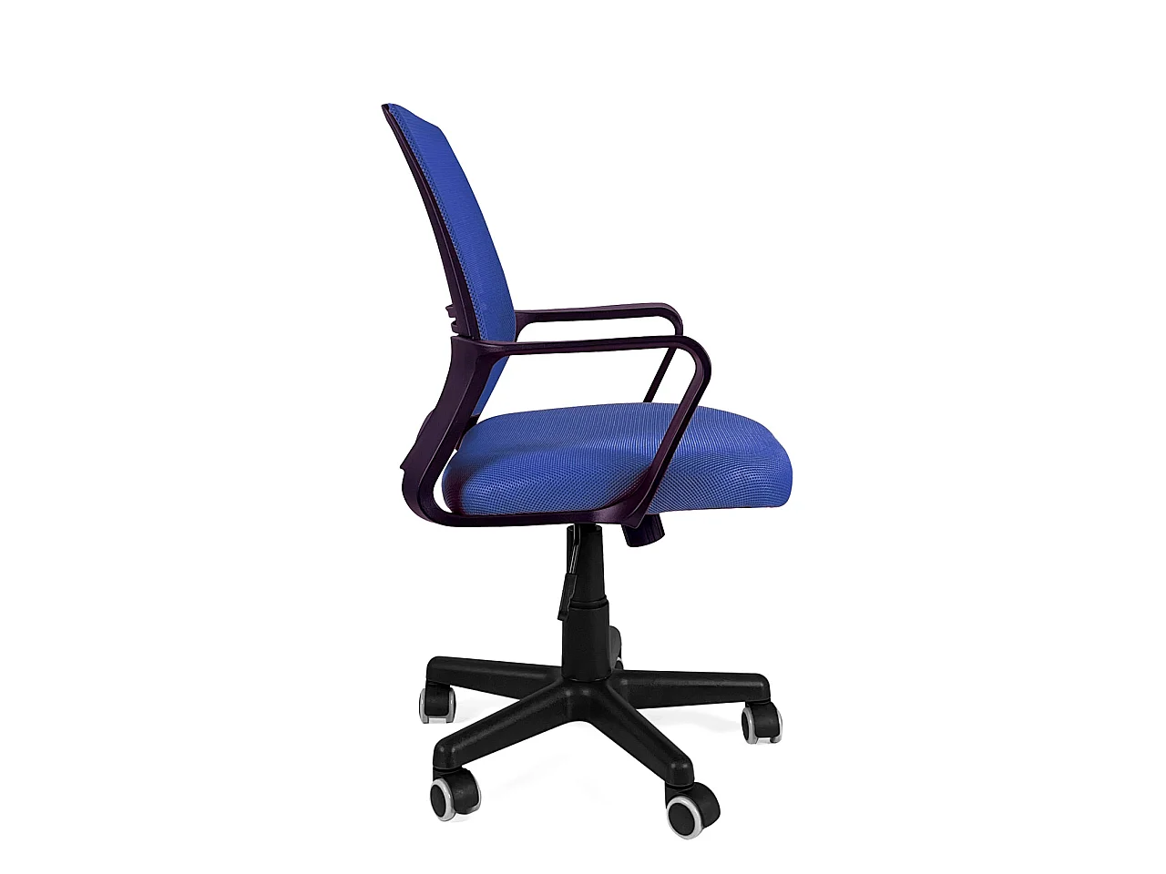 Chaise bureau siège basculant renfort lombaire pivotant hauteur réglable roulettes LEST (Bleu)