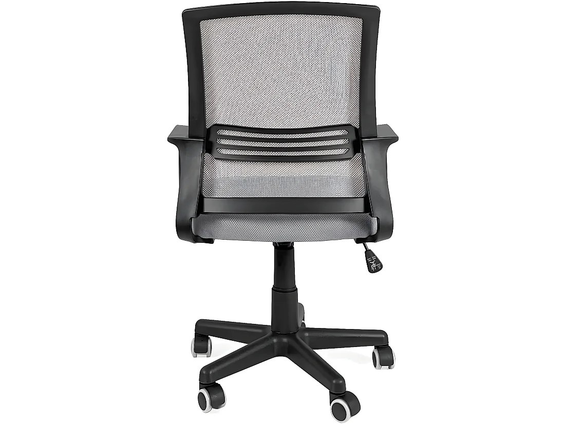 Chaise Bureau siège basculant renfort lombaire pivotant hauteur réglable roulettes LEST (Gris clair)