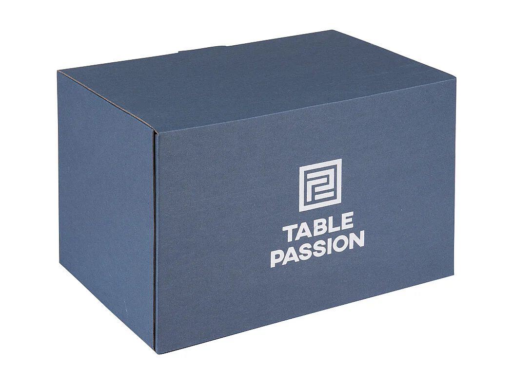 Coffret de 6 verres à pied 22 cl en cristallin taillé