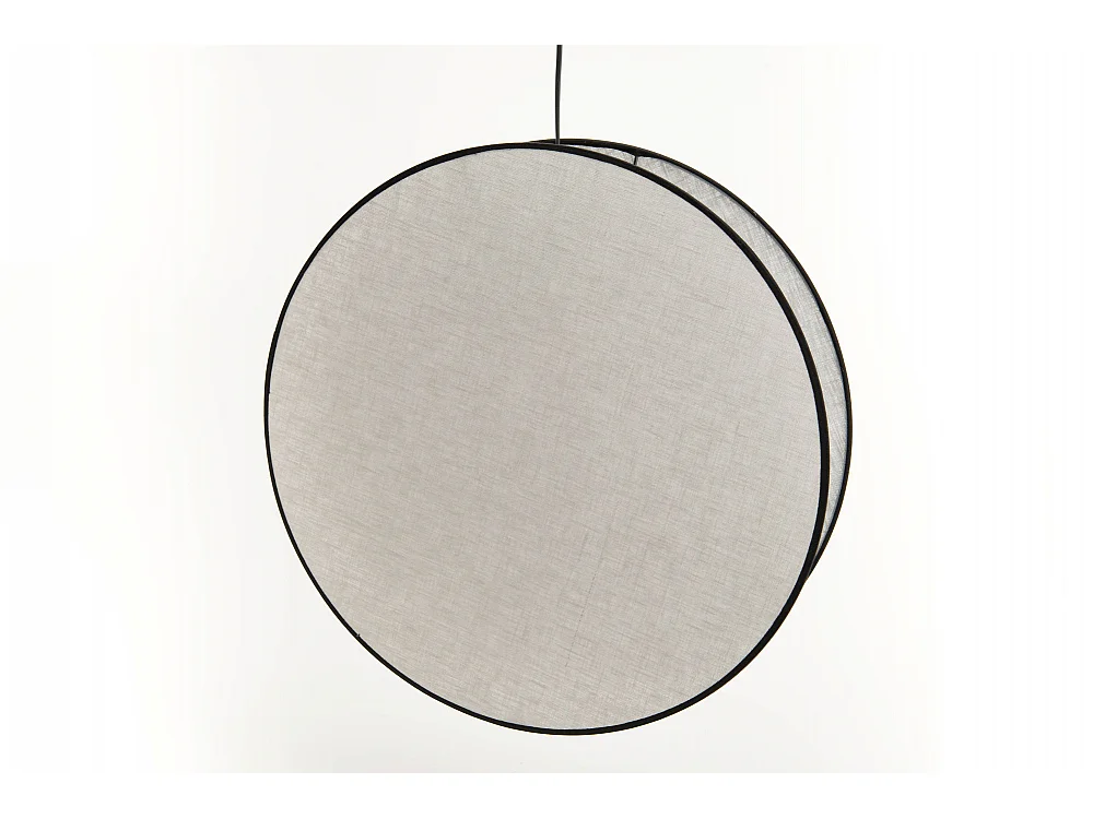 Suspension abat jour Luna gris perle 49 cm E27 40W