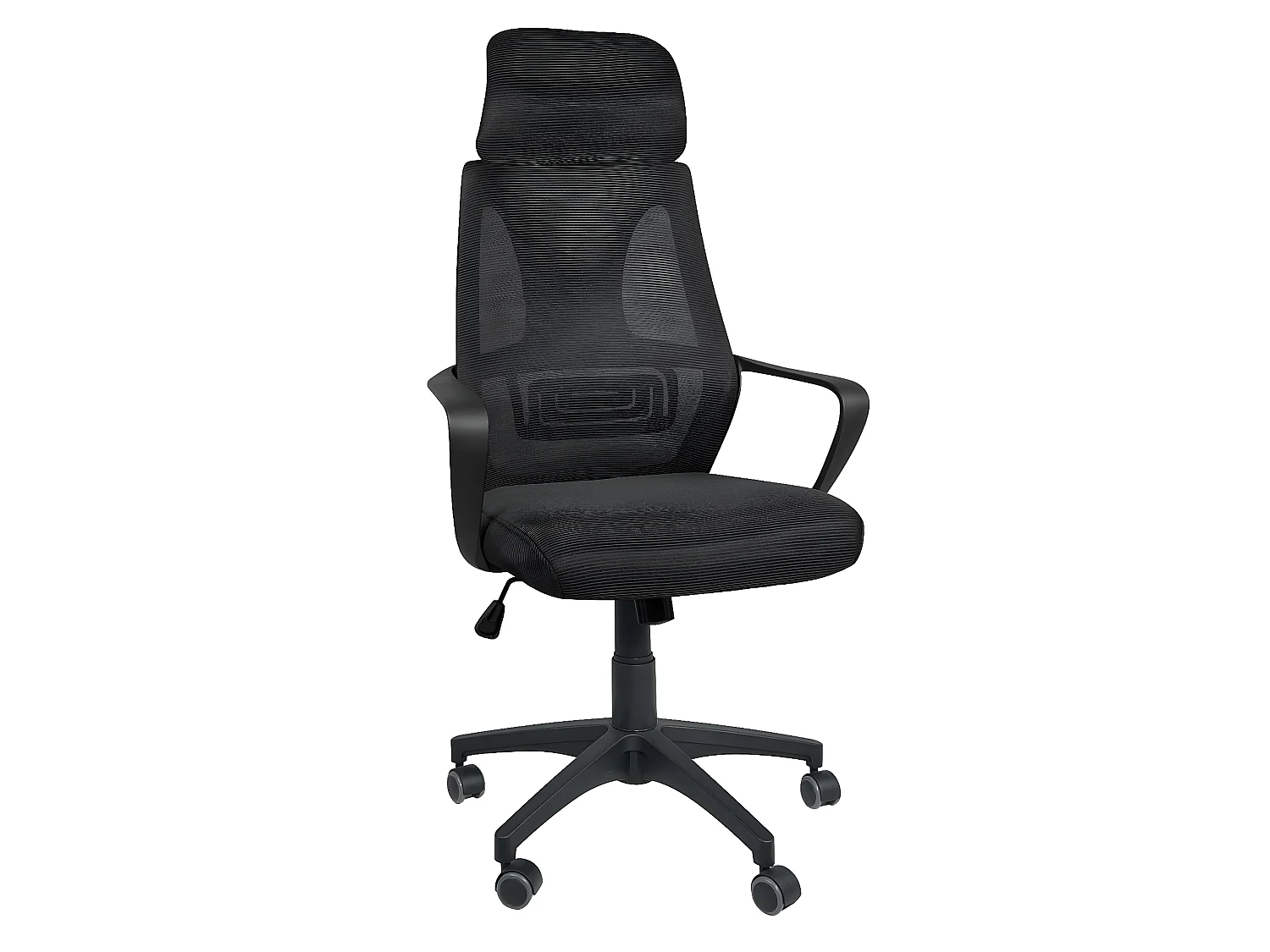 Fauteuil Bureau ergonomique siège basculant appuie tête hauteur réglable renfort lombaire FAMA+ (noir)