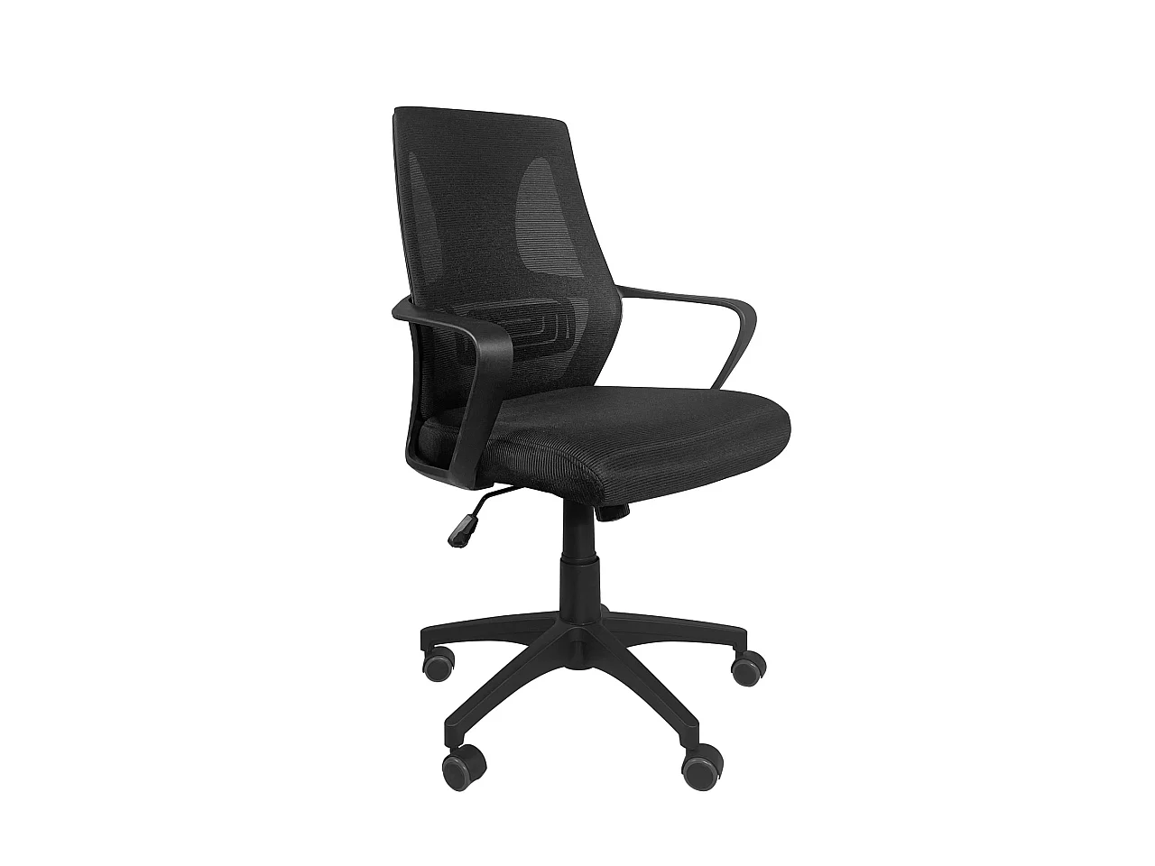 Fauteuil Bureau ergonomique siège textile basculant hauteur réglable renfort Lombaire FAMA (noir)