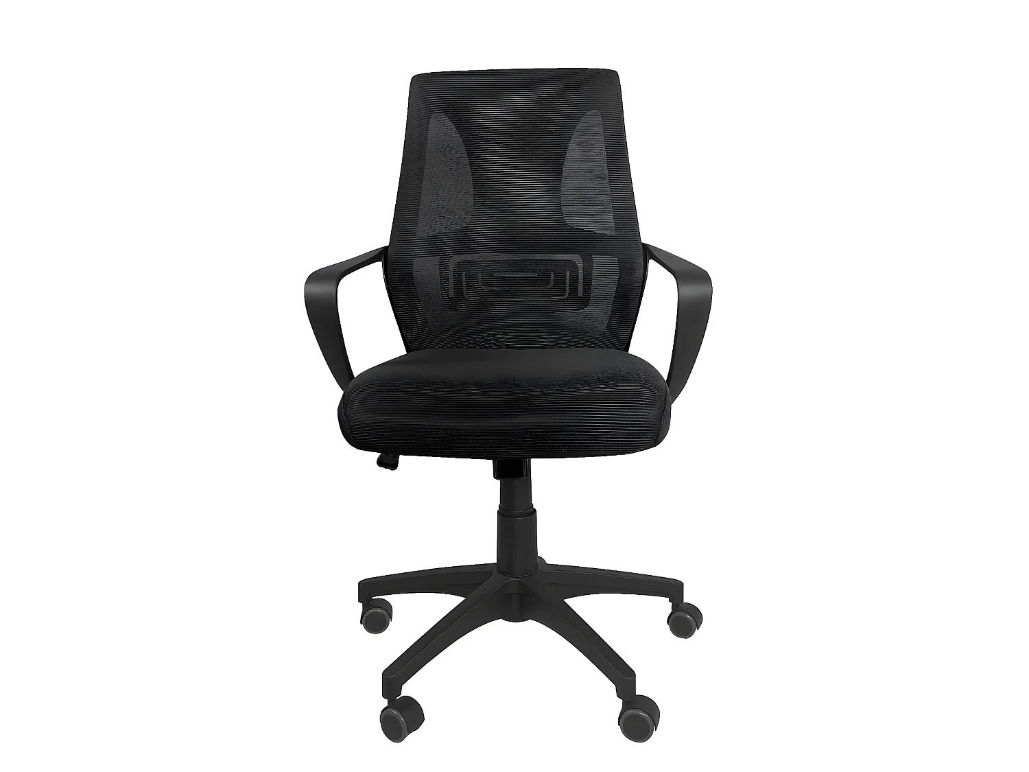 Fauteuil Bureau ergonomique siège textile basculant hauteur réglable renfort Lombaire FAMA (noir)