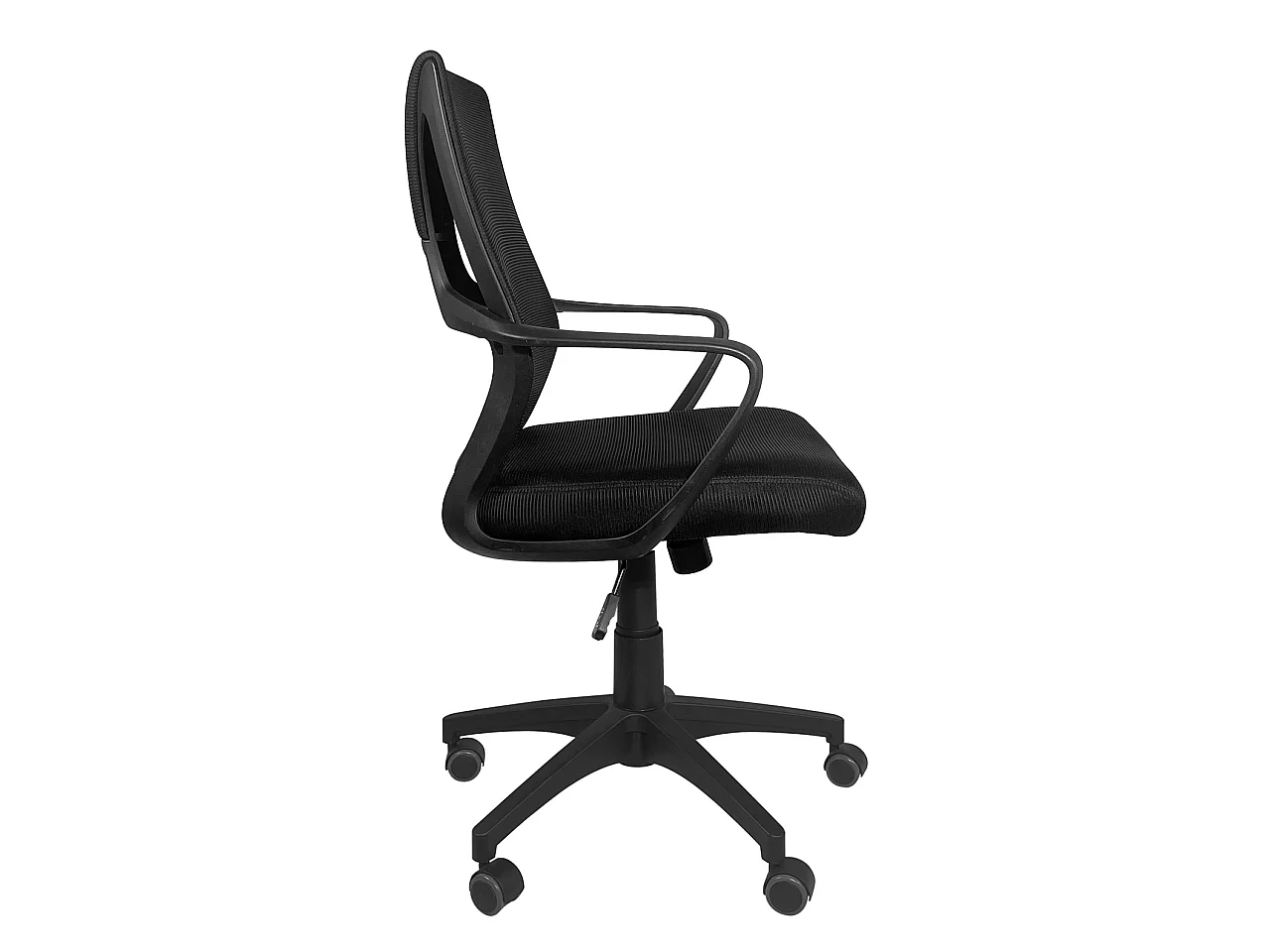 Fauteuil Bureau ergonomique siège textile basculant hauteur réglable renfort Lombaire FAMA (noir)