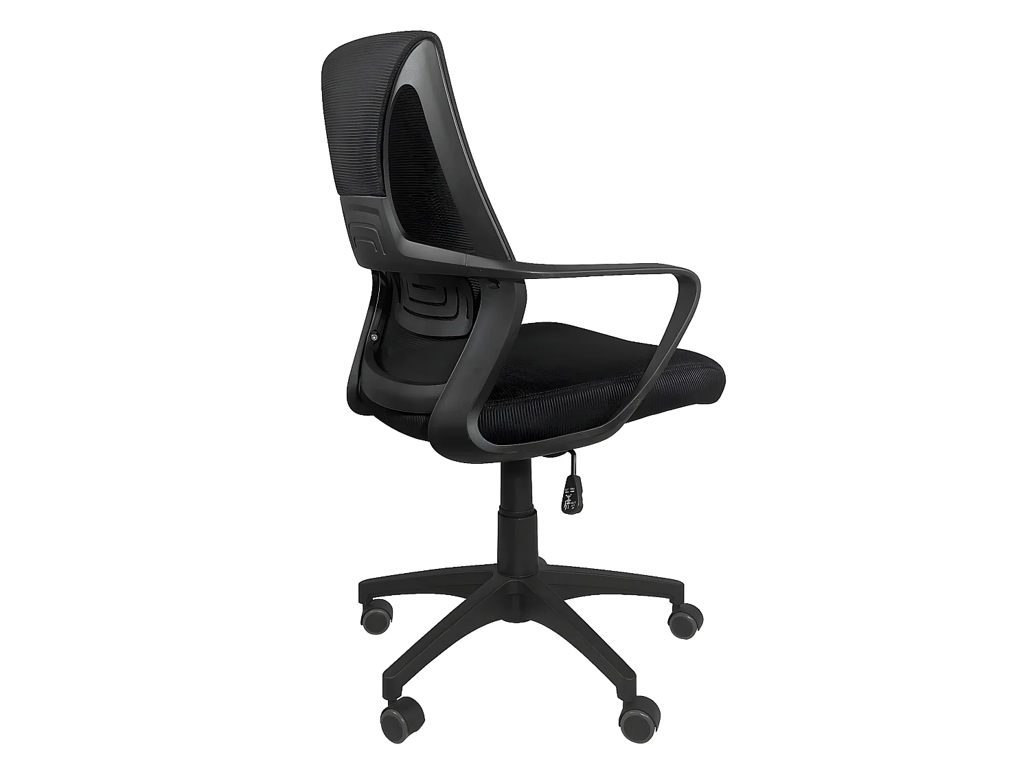 Fauteuil Bureau ergonomique siège textile basculant hauteur réglable renfort Lombaire FAMA (noir)