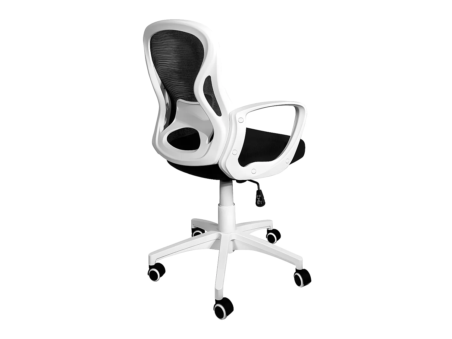Silla de oficina ergonómica, asiento de malla reclinable, soporte lumbar, altura ajustable, giratorio, ruedas suaves FEST