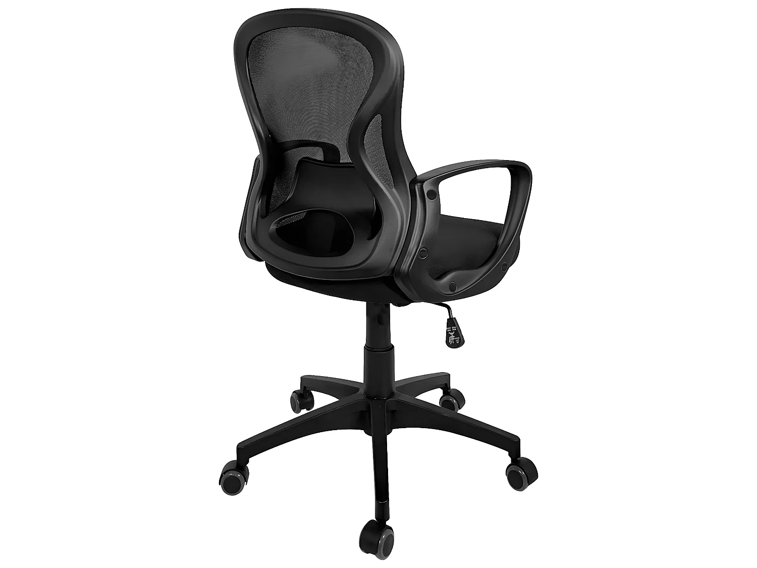 Chaise bureau ergonomique siège basculant renfort lombaire hauteur réglable pivotant FEST (noir)