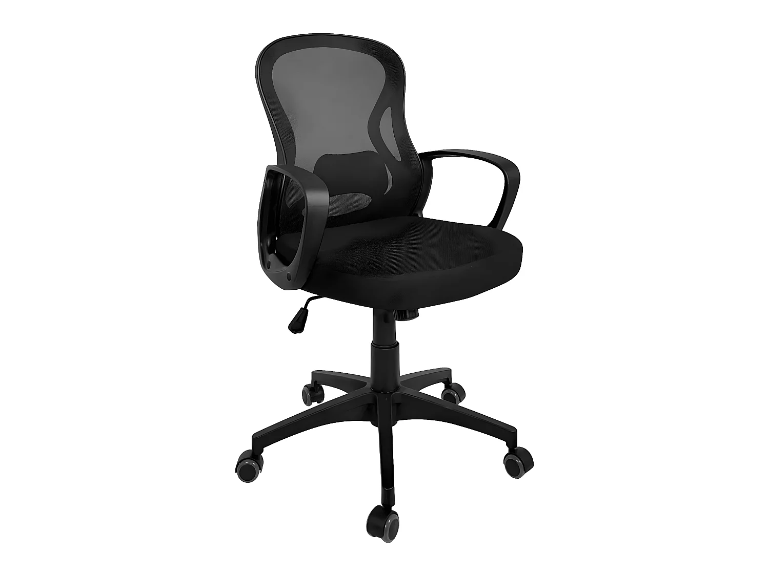 Chaise bureau ergonomique siège basculant renfort lombaire hauteur réglable pivotant FEST (noir)