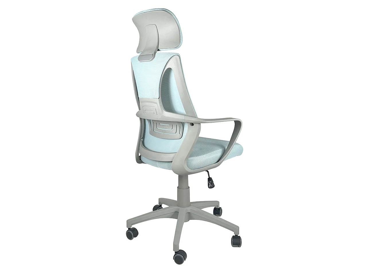 Fauteuil Bureau ergonomique siège basculant appuie tête hauteur réglable renfort lombaire FAMA+ (bleu gris)