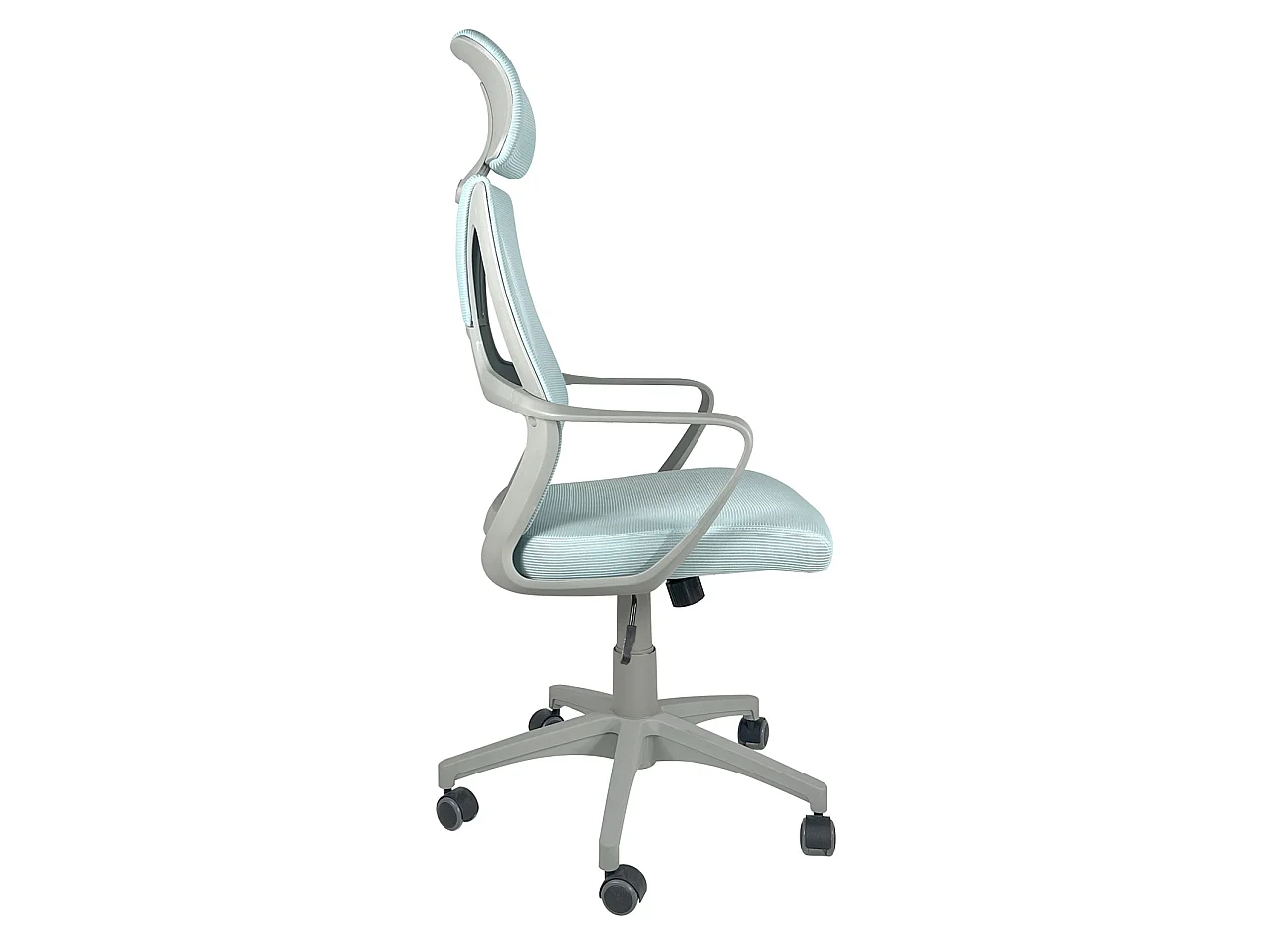 Fauteuil Bureau ergonomique siège basculant appuie tête hauteur réglable renfort lombaire FAMA+ (bleu gris)