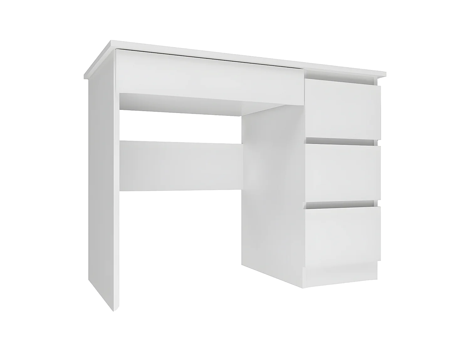 MESO - Bureau droit style moderne bureau/chambre - 98x51x76 cm - 4 tiroirs