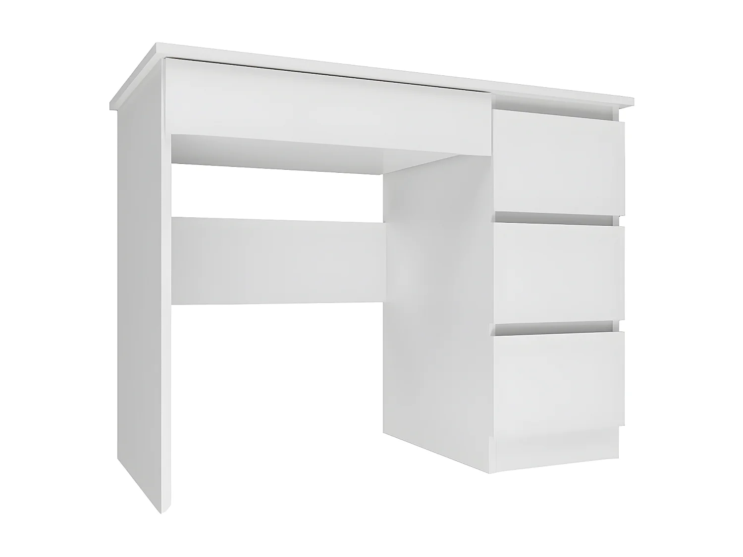 MESO - Scrivania dritta moderna per ufficio/camera da letto della gioventù - 98x51x76 cm - 4 cassetti