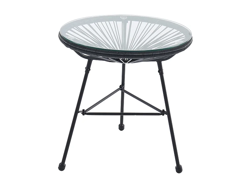 Gartentisch - Polyrattan - Schwarz - ALIOS III von MYLIA