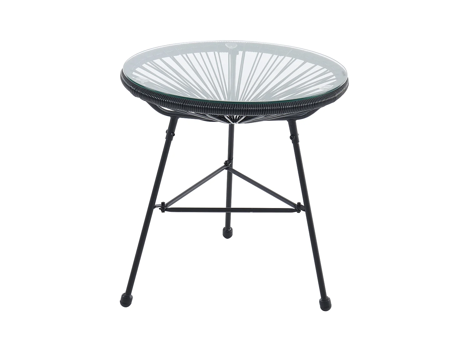 Gartentisch - Polyrattan - Schwarz - ALIOS III von MYLIA