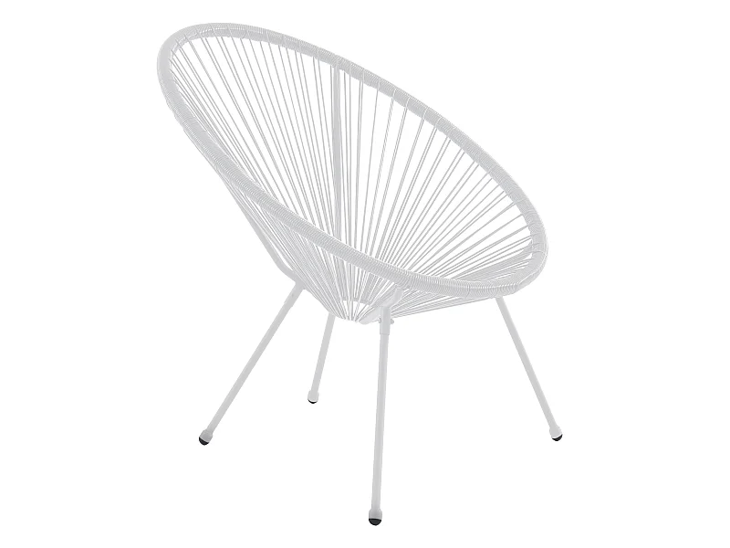 Gartensessel - Polyrattan - Weiß - ALIOS II von MYLIA