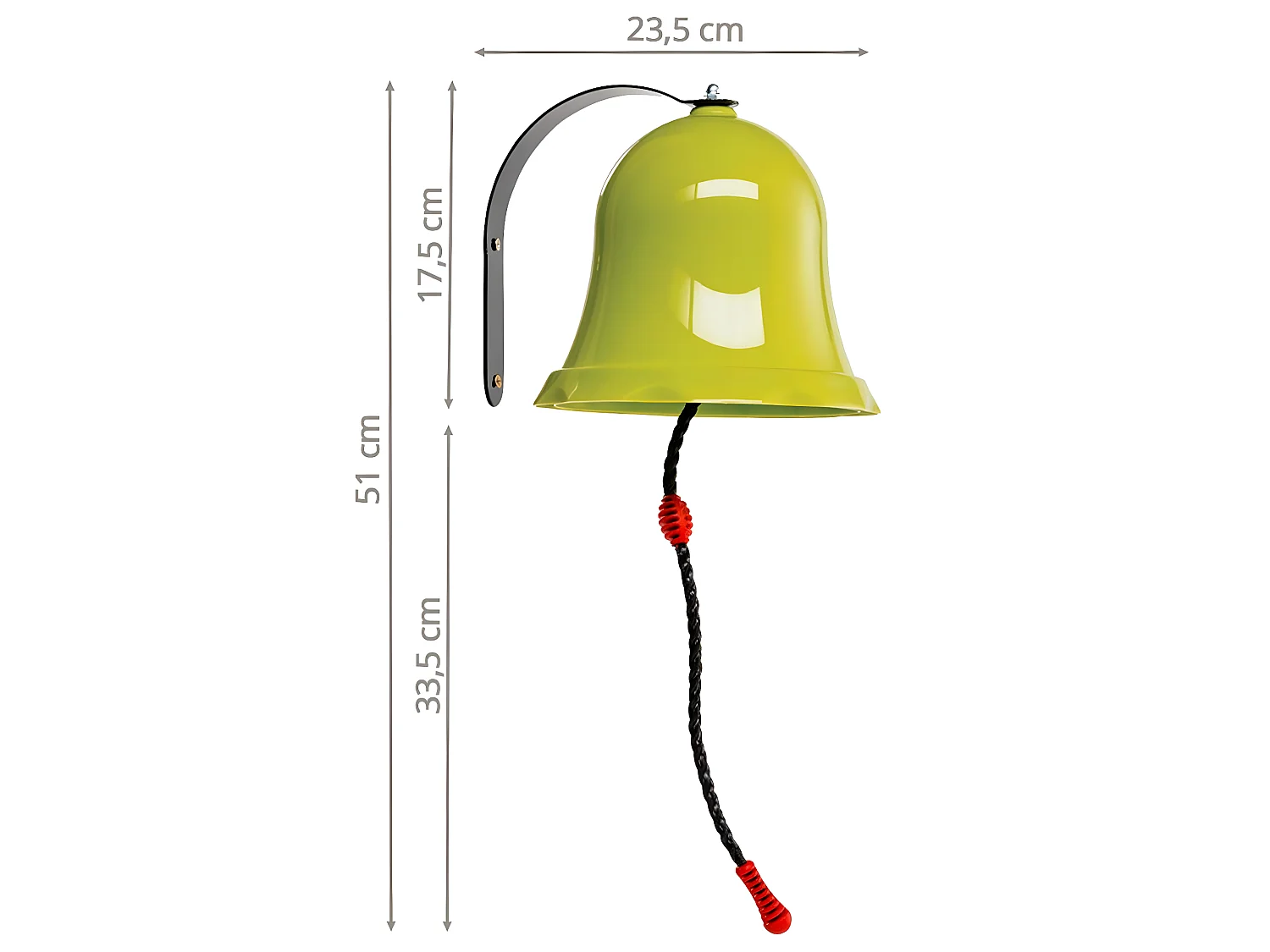 Cloche avec fixation pour enfants pour structures de jeux