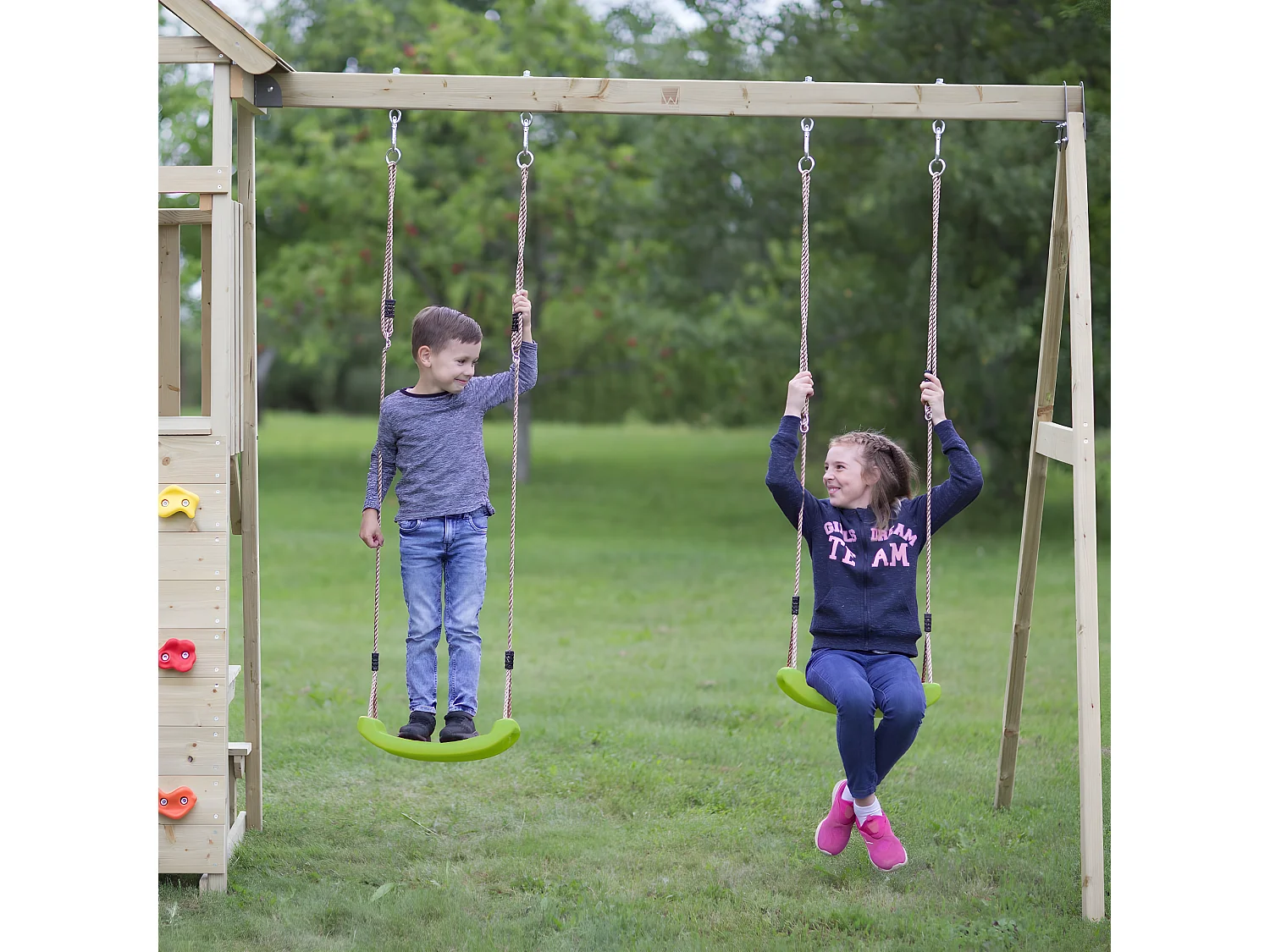 Balançoire extérieur pour enfant réglable pour aire de jeux