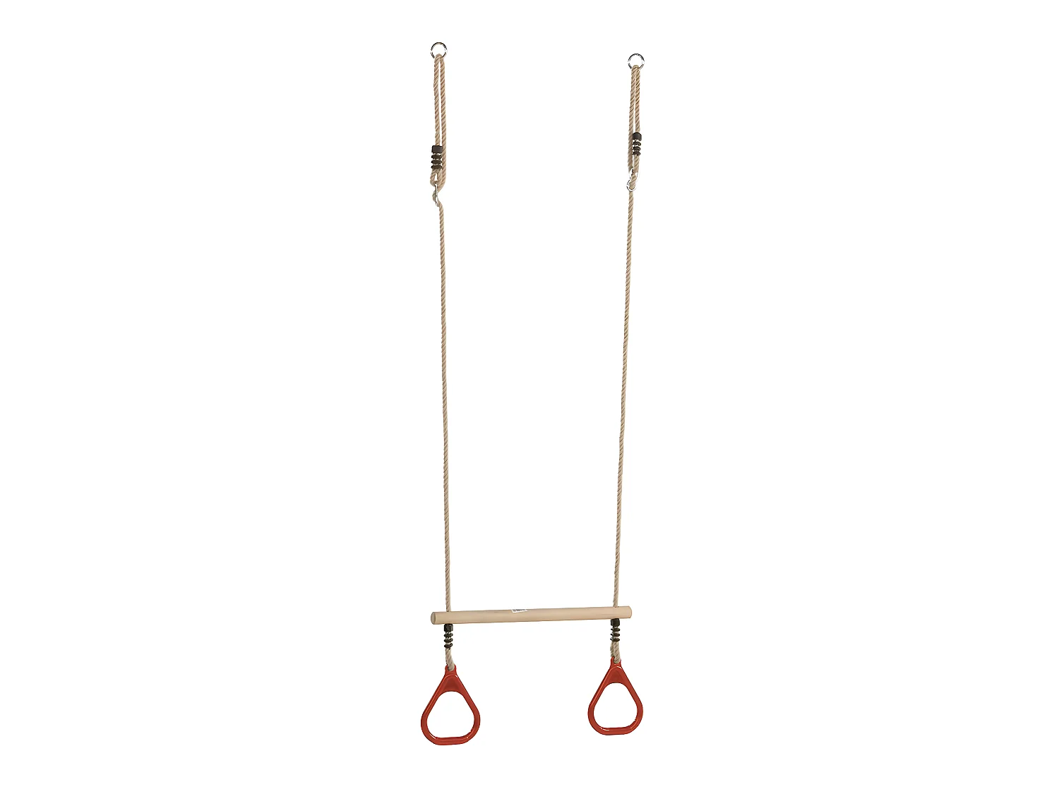 Trapèze balançoire en bois avec anneaux de gymnastique pour enfant pour structure de jeux