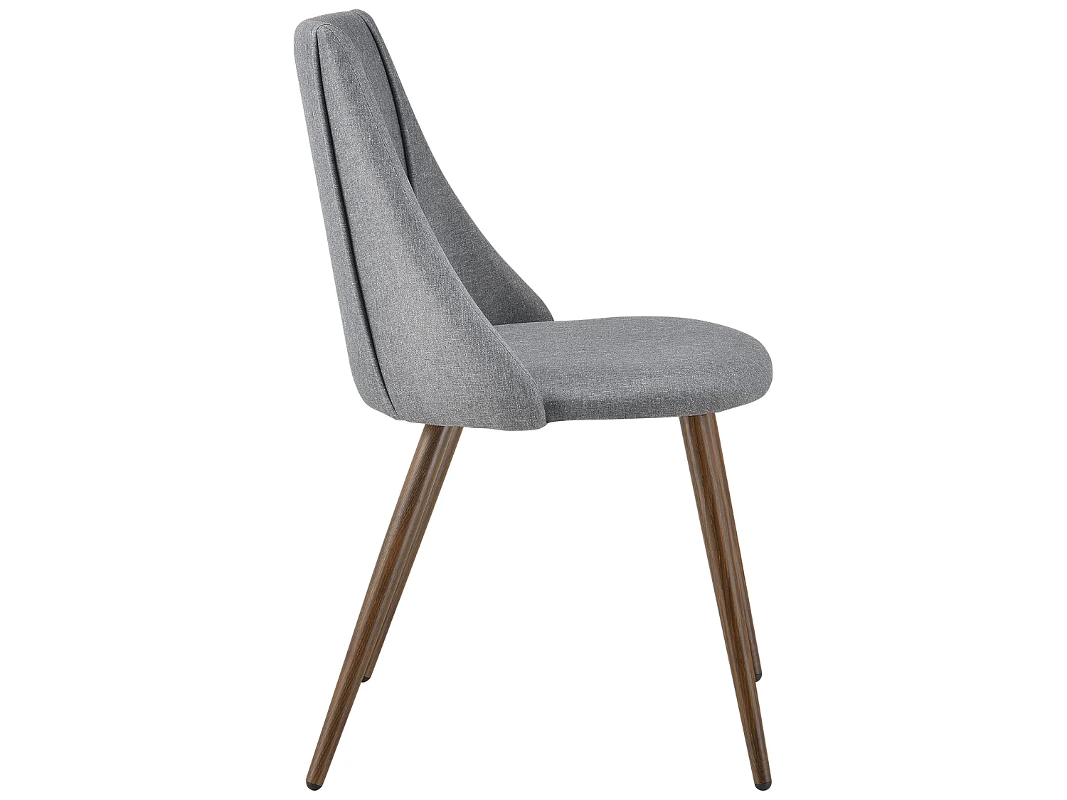 Lot de 2 Chaises de Salle à Manger Danzig Textile Métal 83x50x53 cm Gris Foncé [en.casa]