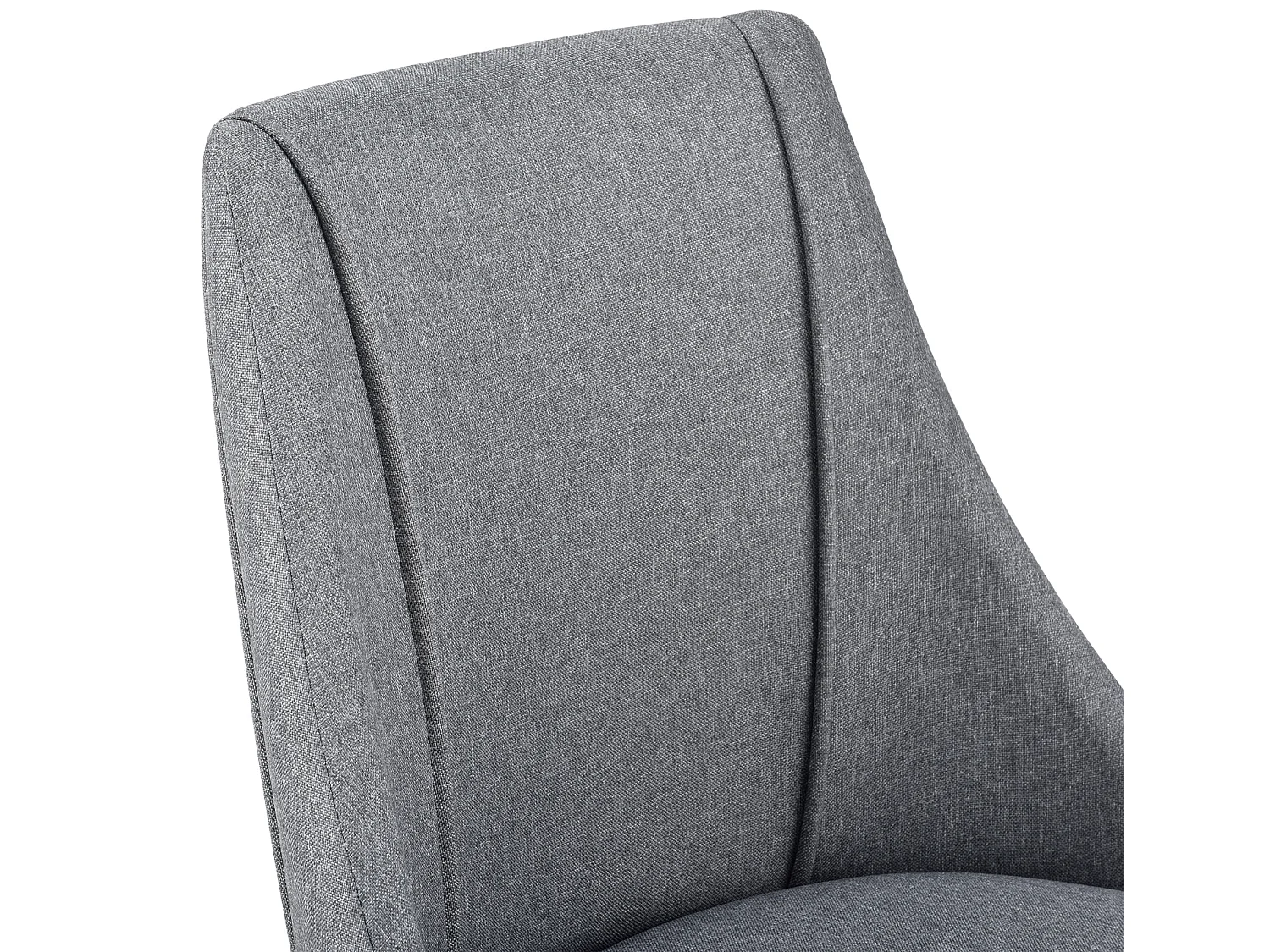 Lot de 2 Chaises de Salle à Manger Danzig Textile Métal 83x50x53 cm Gris Foncé [en.casa]