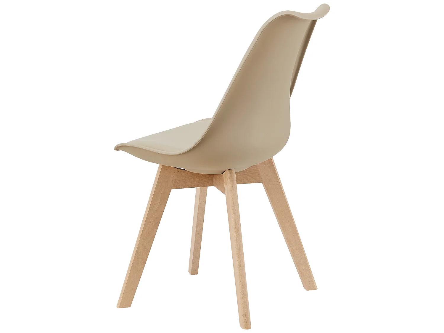 Lot de 6 Chaises de Salle à Manger Dubrovnik Simili Hêtre Beige [en.casa]