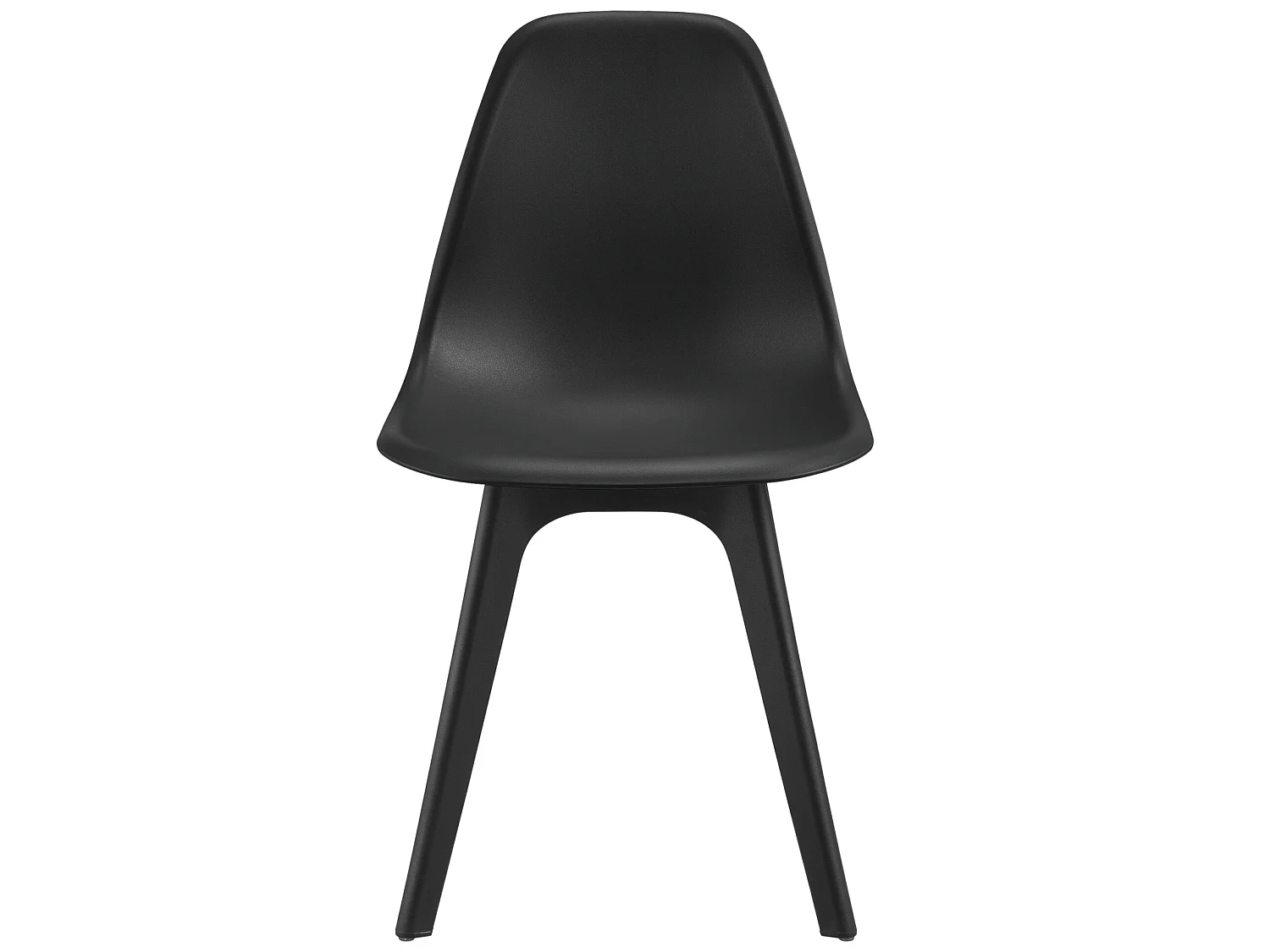 Set de 2 Chaises Brevik Plastique 83 x 54 x 48 cm Noir [en.casa]