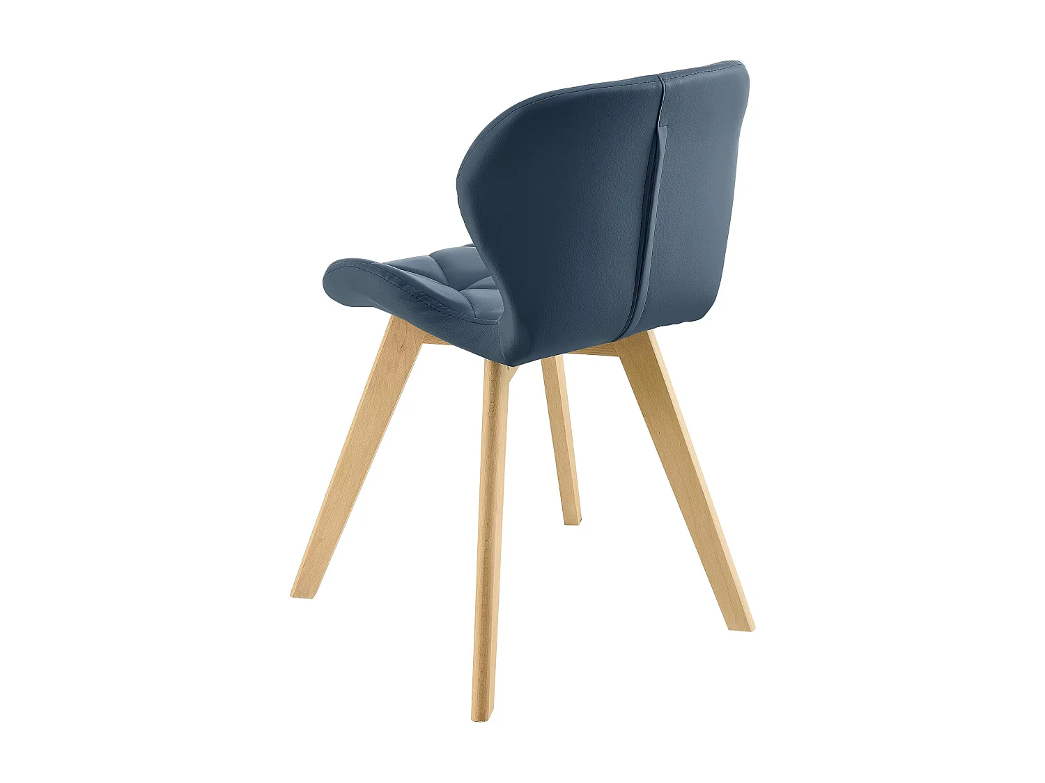 Lot de 2 Chaises Älmhult Similicuir 78 x 47 x 52 cm Bleu [en.casa]