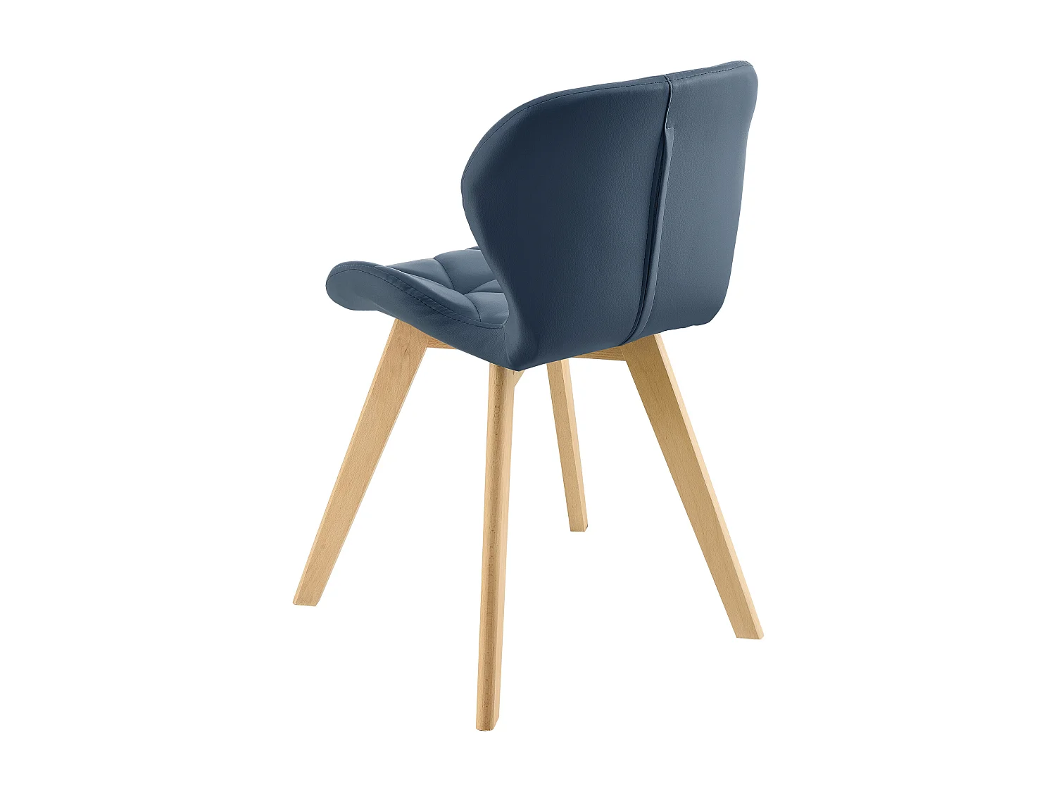 Lot de 2 Chaises Älmhult Similicuir 78 x 47 x 52 cm Bleu [en.casa]