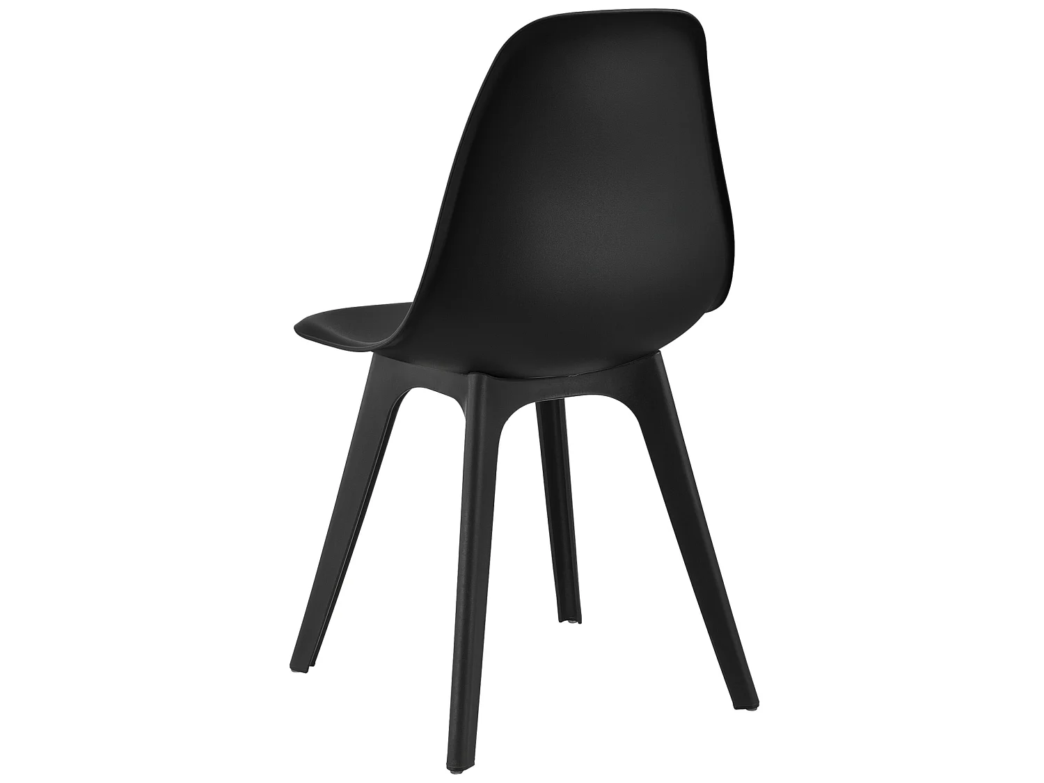 Set de 4 Chaises Brevik Plastique 83 x 54 x 48 cm Noir [en.casa]
