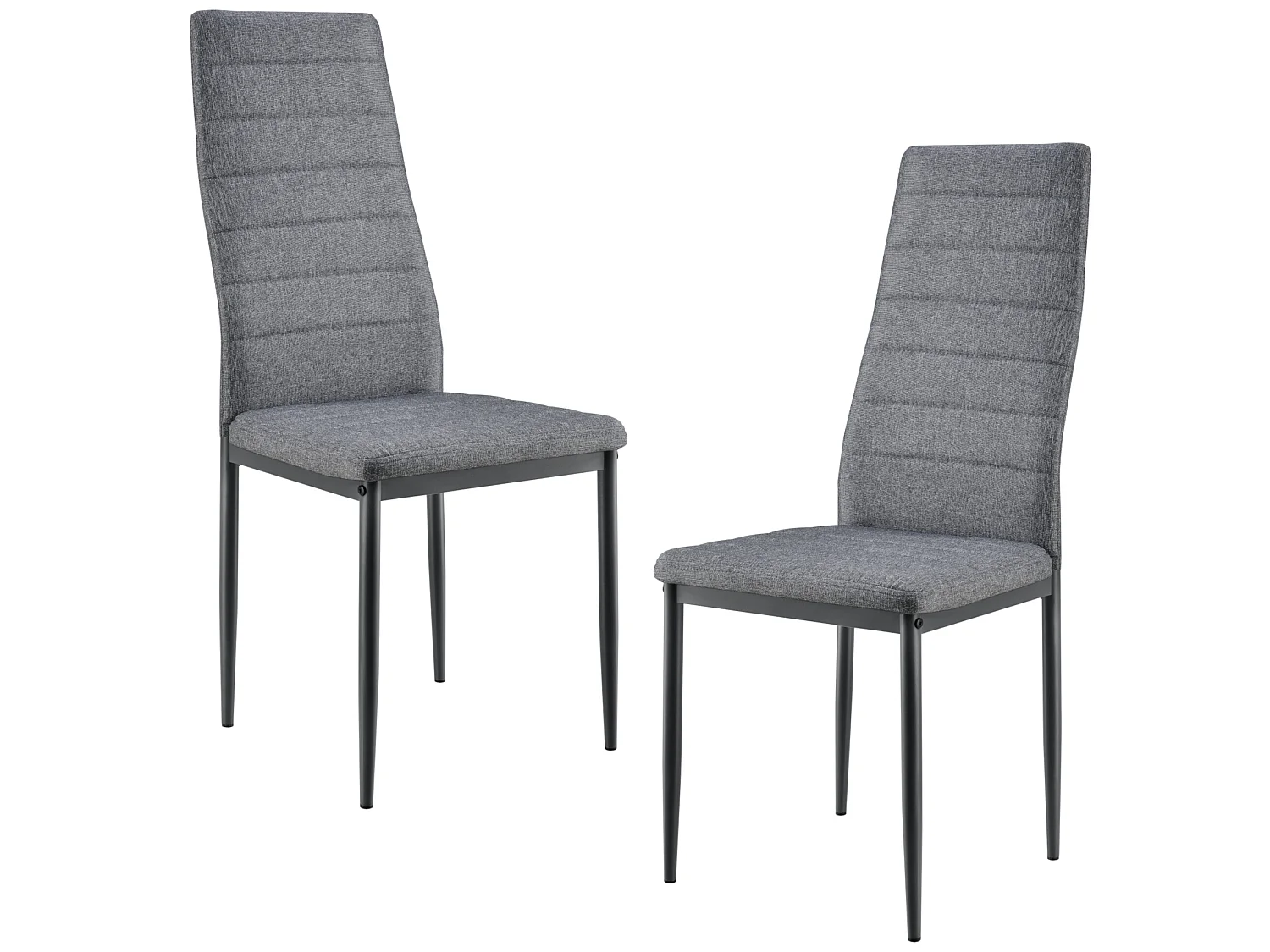 Lot de 2 Chaises de Salle à Manger Lidköping 96 x 43 x 52cm Gris [en.casa]