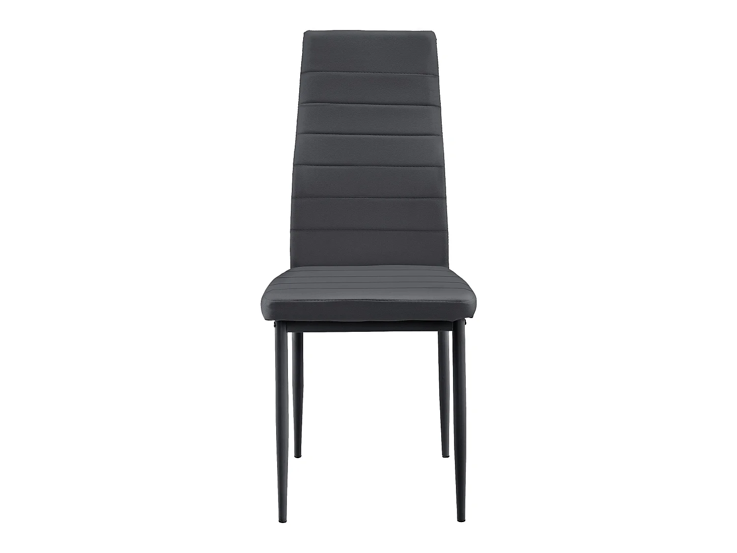 Lot De 2 Chaises De Salle à Manger Simili 96 x 43 x 52 cm Gris Foncé [en.casa]