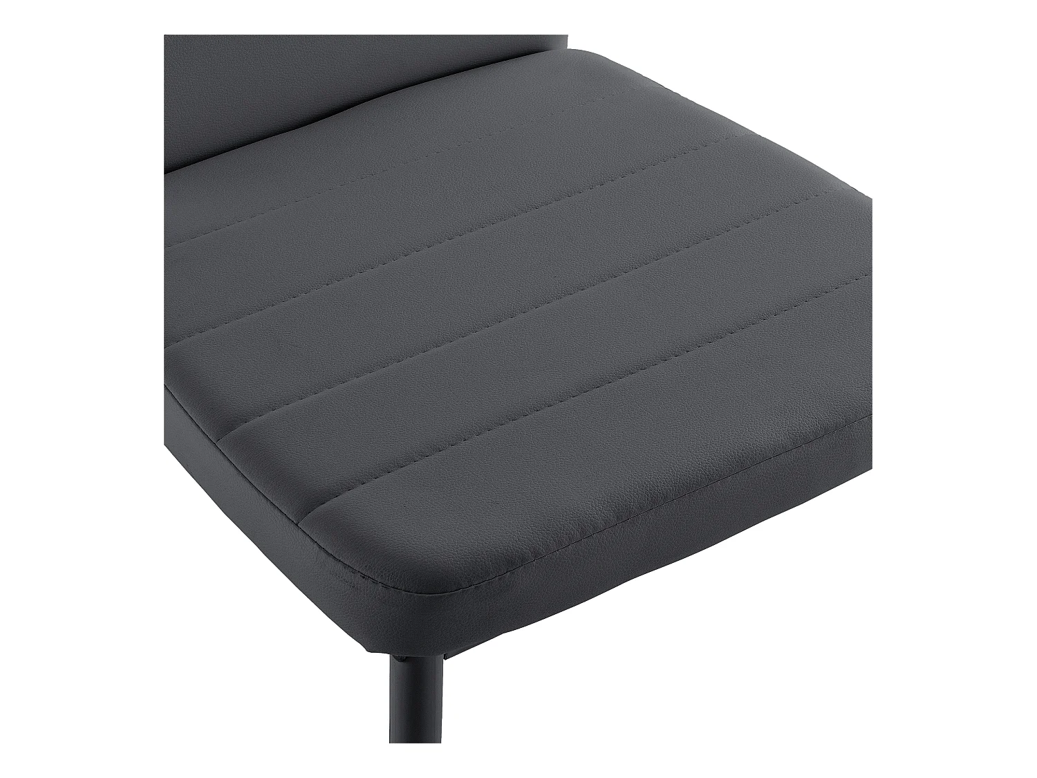 Lot De 2 Chaises De Salle à Manger Simili 96 x 43 x 52 cm Gris Foncé [en.casa]