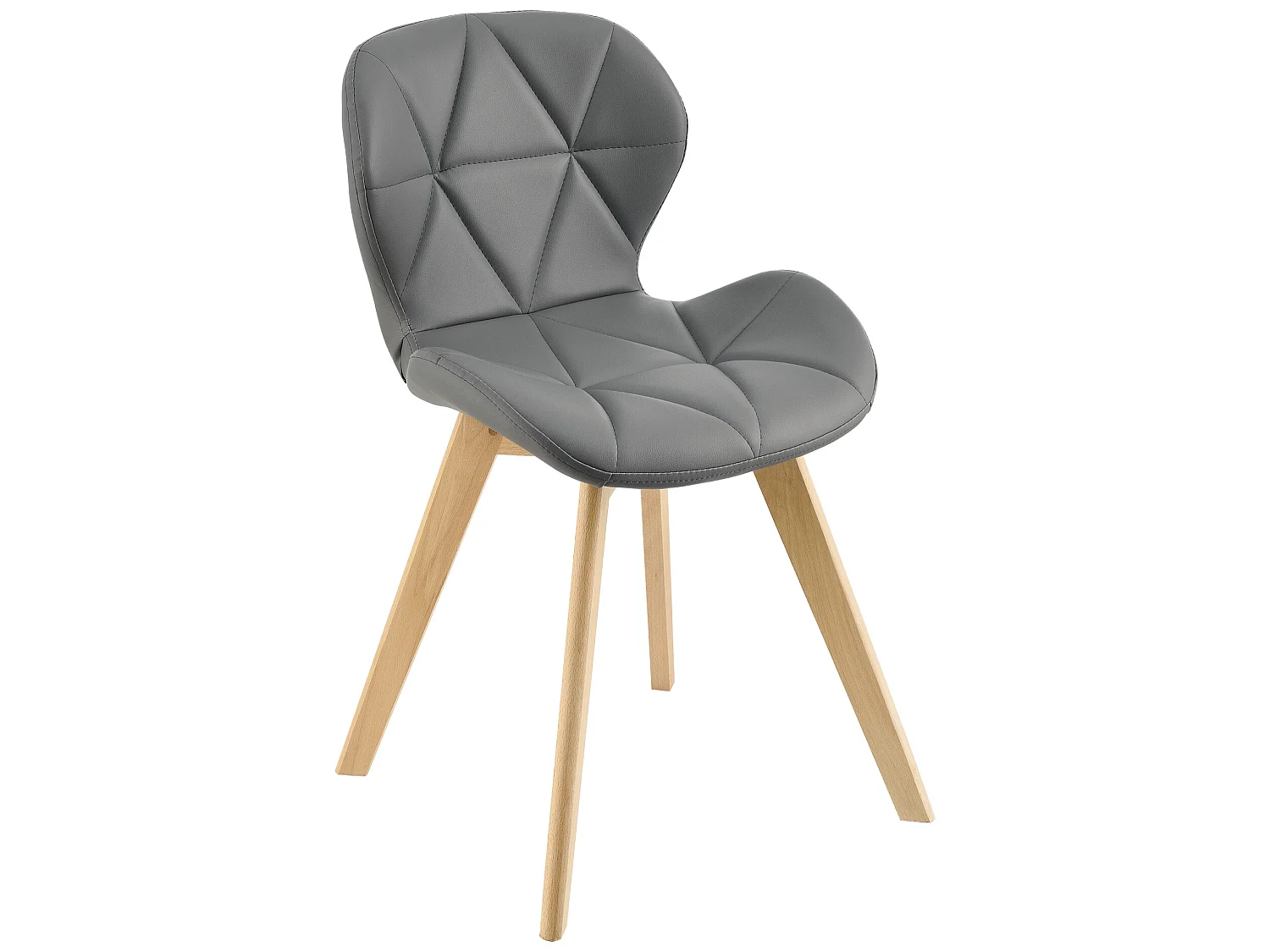 Lot de 6 Chaises Älmhult Similicuir 78 x 47 x 52 cm Gris [en.casa]