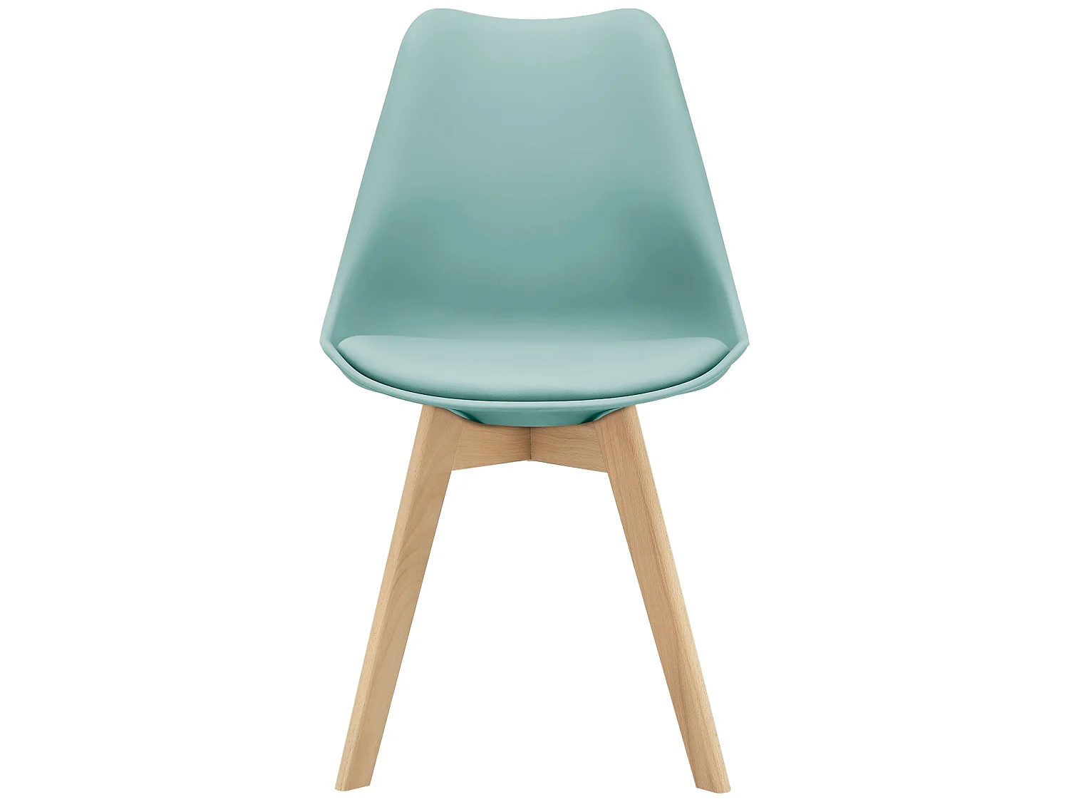 Lot de 2 Chaises de Salle à Manger Dubrovnik Simili Hêtre Menthe [en.casa]