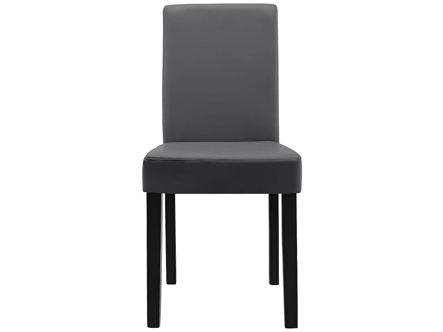 Kit de 6 Chaises Bois Simili 90 x 42 x 48 cm Gris Foncé [en.casa]