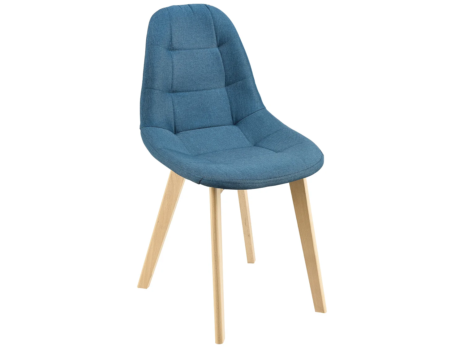 Lot de 6 Chaises de Salle à Manger Kopparberg 86 x 53 x 47 cm Polyester Bois Bleu [en.casa]