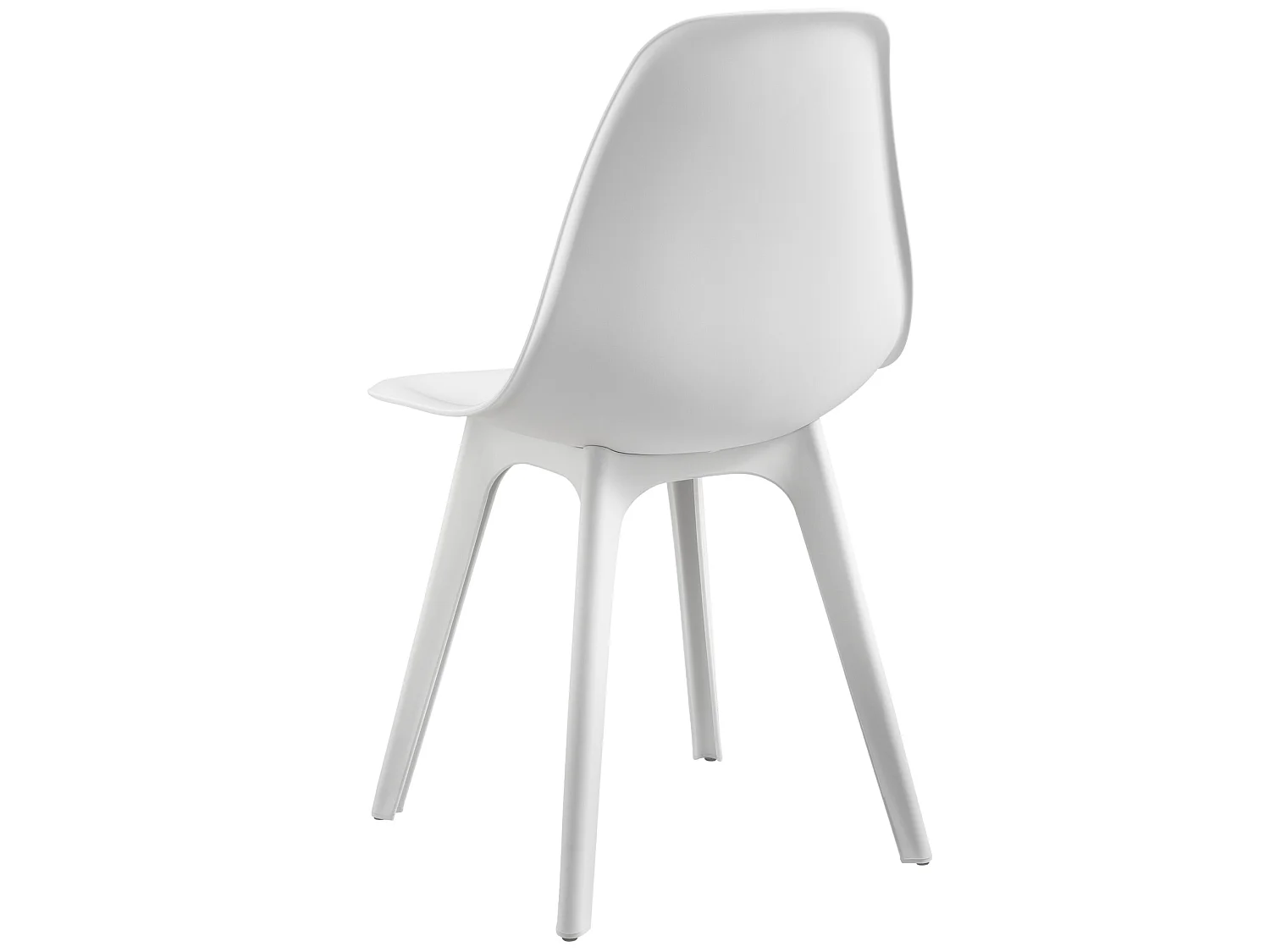 Set de 2 Chaises Brevik Plastique 83 x 54 x 48 cm Blanc [en.casa]