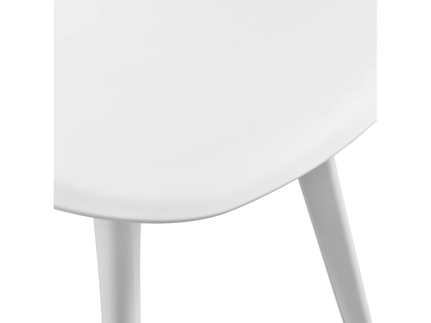 Set de 2 Chaises Brevik Plastique 83 x 54 x 48 cm Blanc [en.casa]