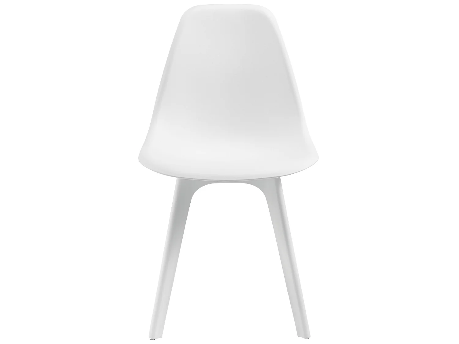 Set de 2 Chaises Brevik Plastique 83 x 54 x 48 cm Blanc [en.casa]