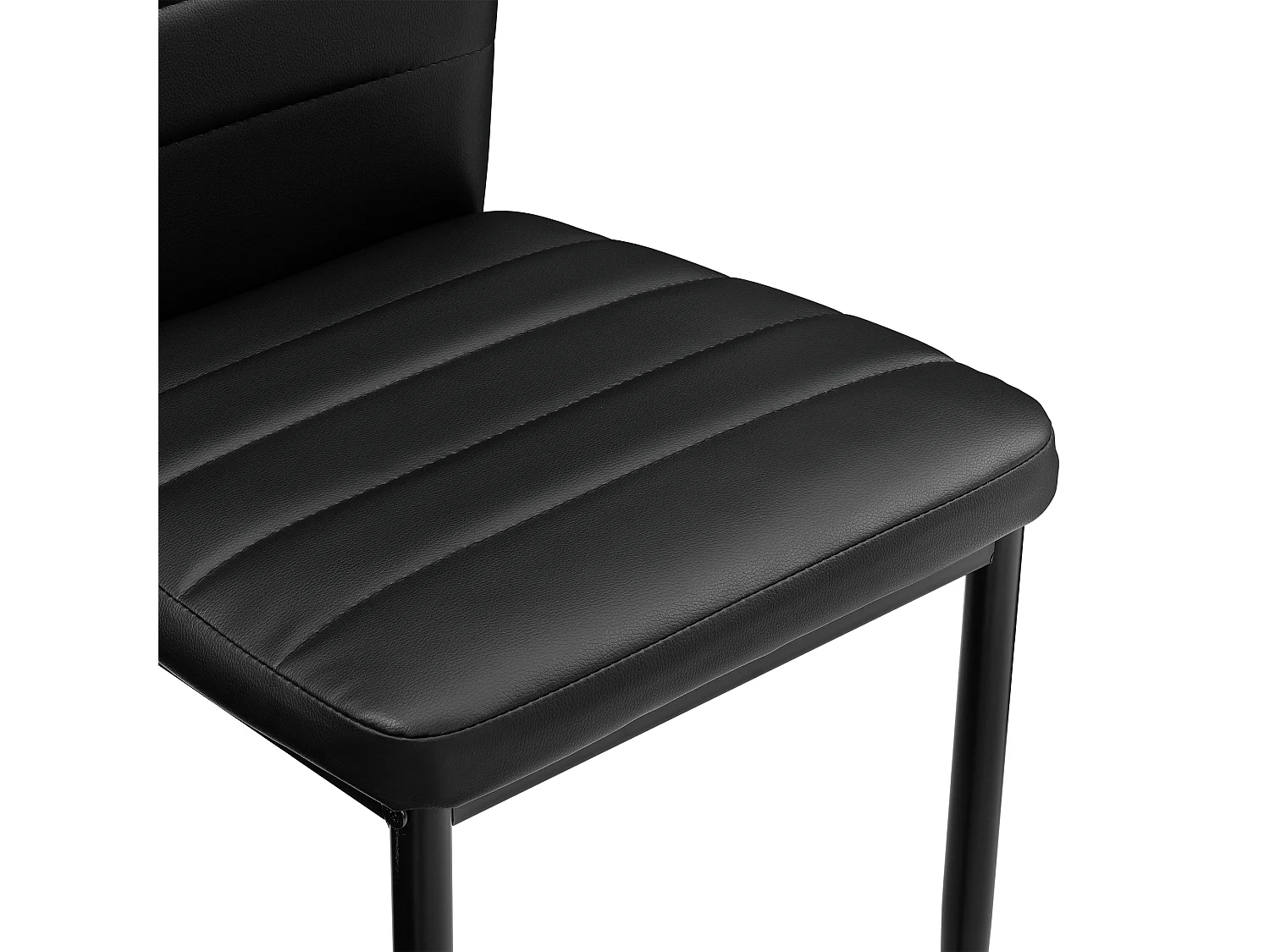 Kit de 6 x Chaises de Salle à Manger Simili 96 x 43 x 52 cm Noir [en.casa]