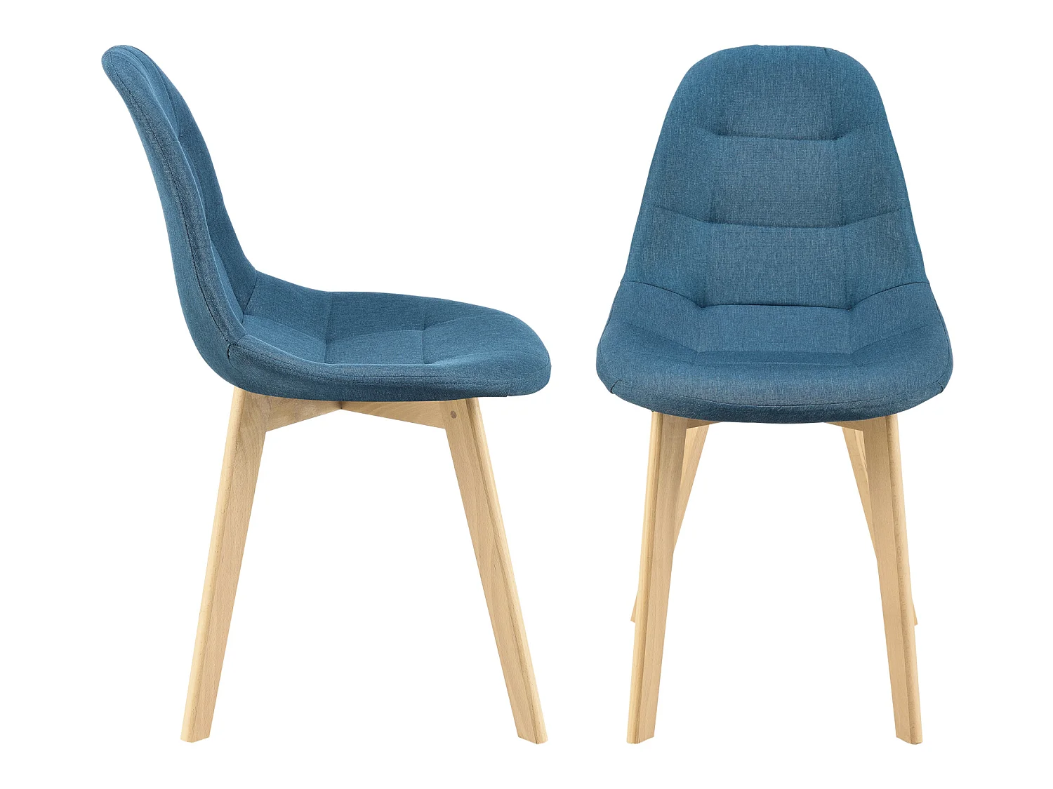 Lot de 2 Chaises de Salle à Manger Kopparberg 86 x 53 x 47 cm Bleu [en.casa]