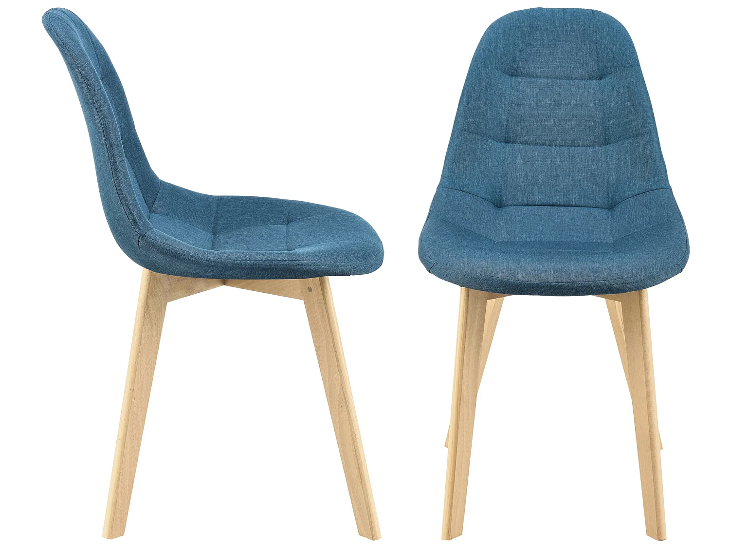 Lot de 2 Chaises de Salle à Manger Kopparberg 86 x 53 x 47 cm Bleu [en.casa]