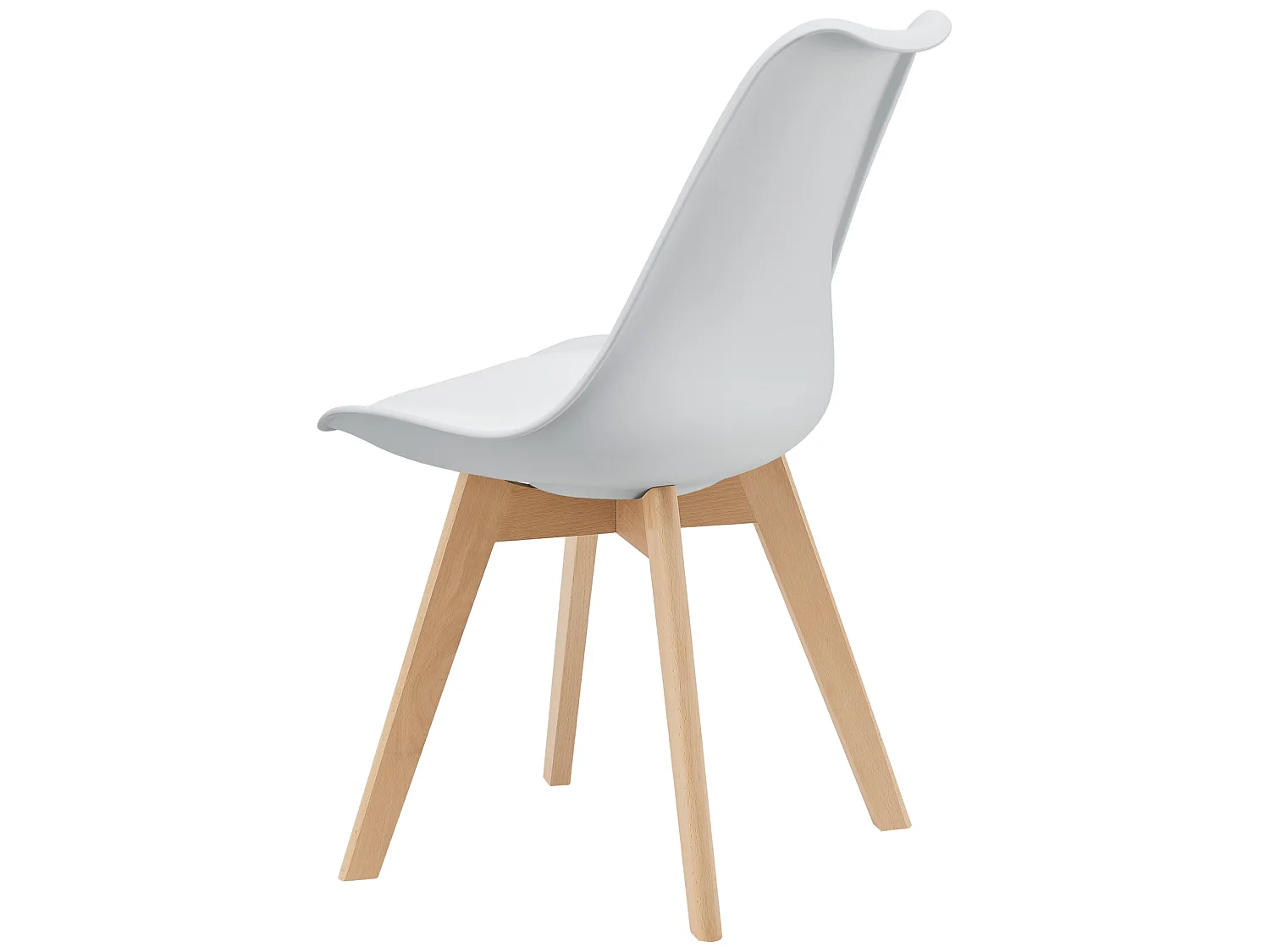 Lot de 6 Chaises de Salle à Manger Dubrovnik Simili Hêtre Blanc [en.casa]