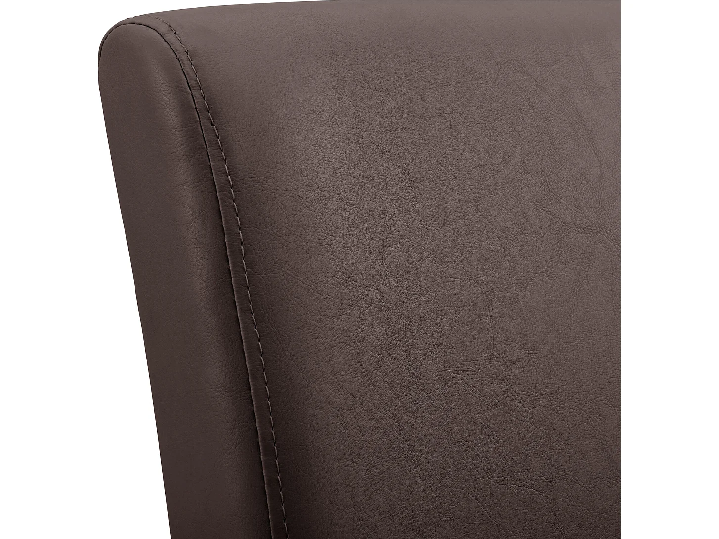 Kit de 2 Chaises Bois Simili 90 x 42 x 48 cm Marron Mat [en.casa]