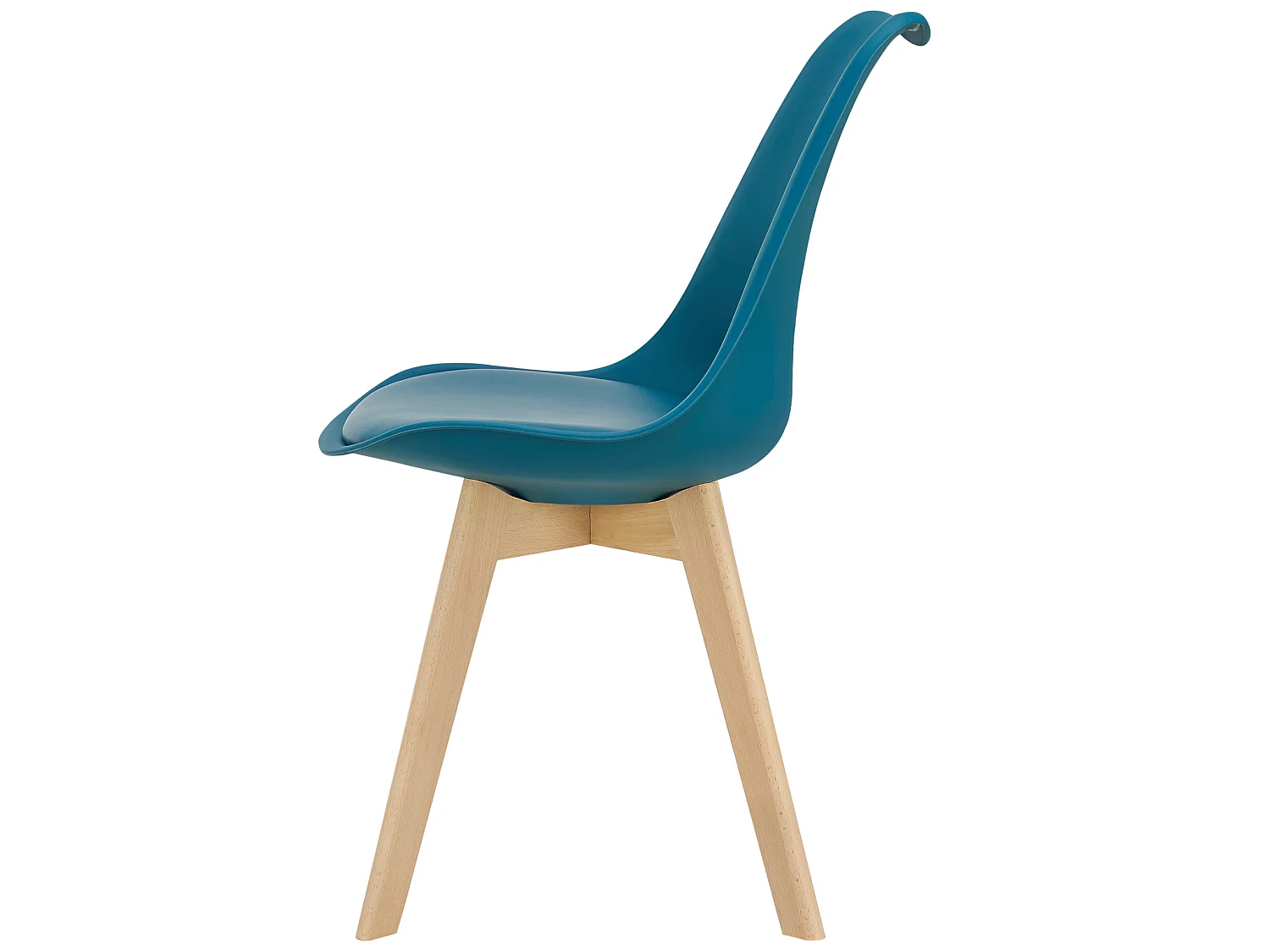 Lot de 2 Chaises de Salle à Manger Dubrovnik Simili Hêtre Turquoise [en.casa]